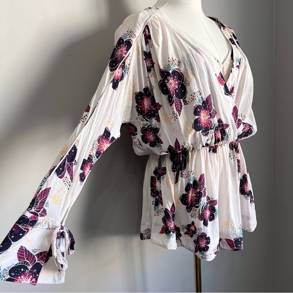 Free People Tuscan Dreams Tunic Blouse Size XS - Picture 6 of 11